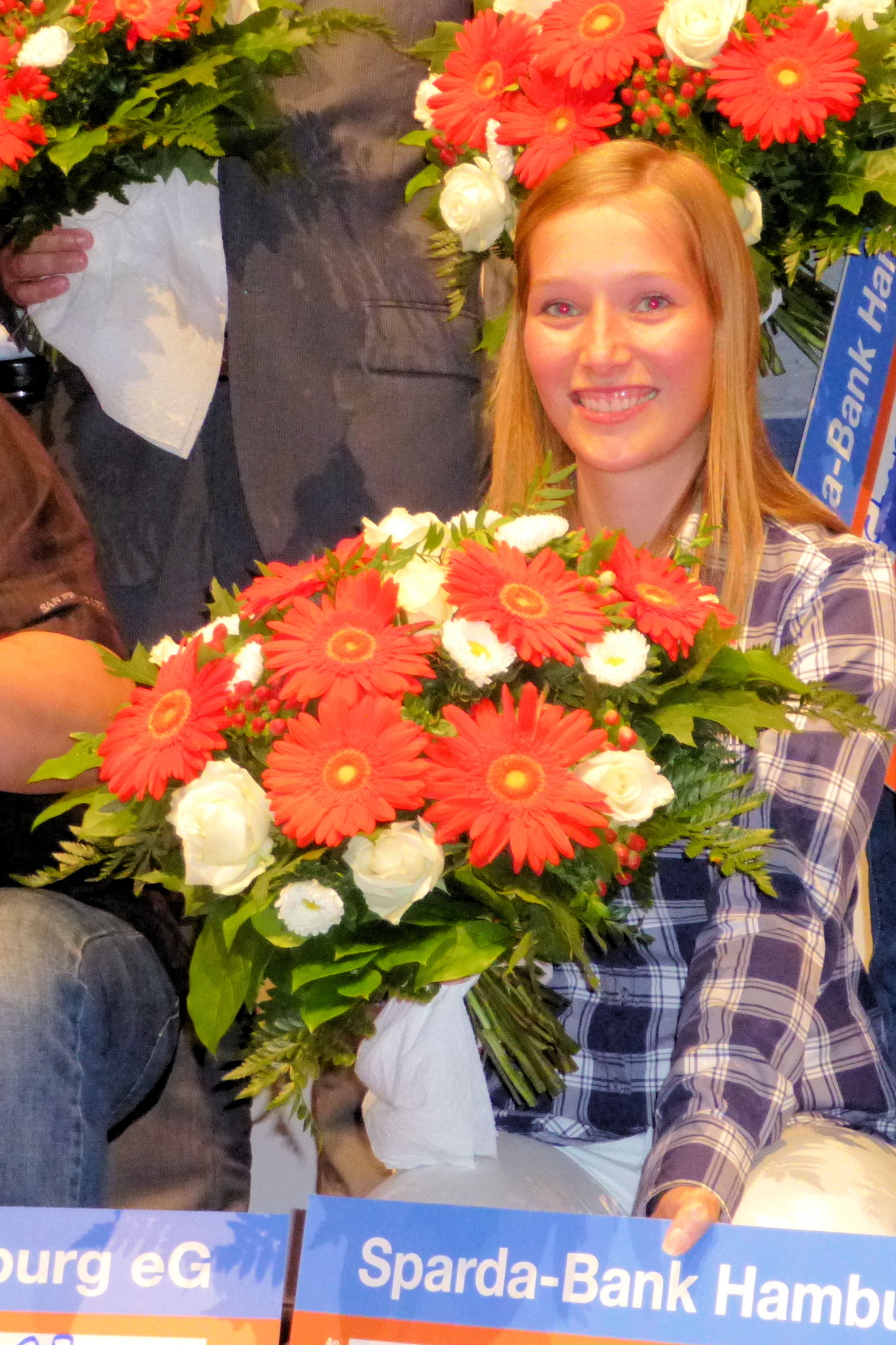 Daniela bei der Preisübergabe